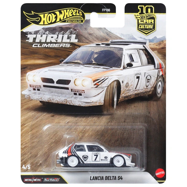 Hot Wheels 2026 1:64 Thrill Climbers Lancia Delta S4 Premium 4/5