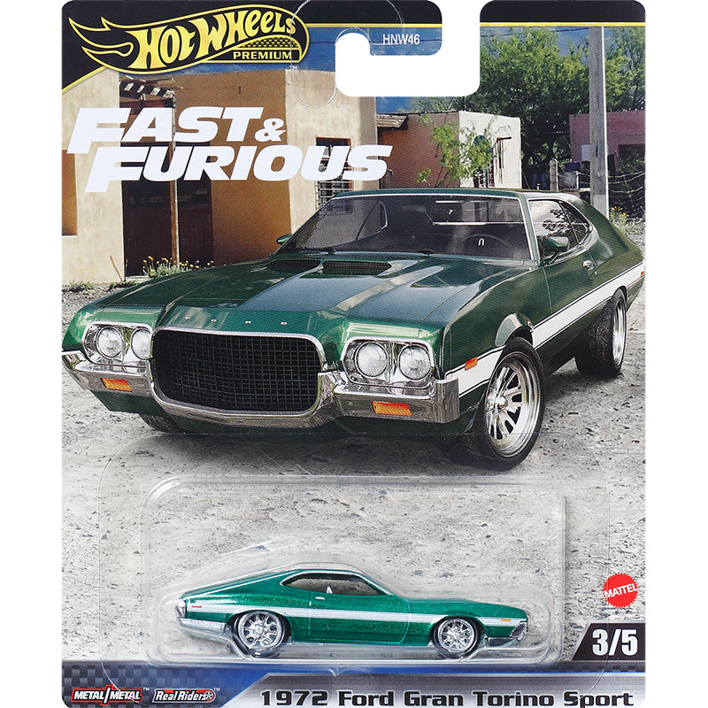 Hot Wheels 1:64 Fast & Furious 1972 Ford Gran Torino Sport Premium 3/5