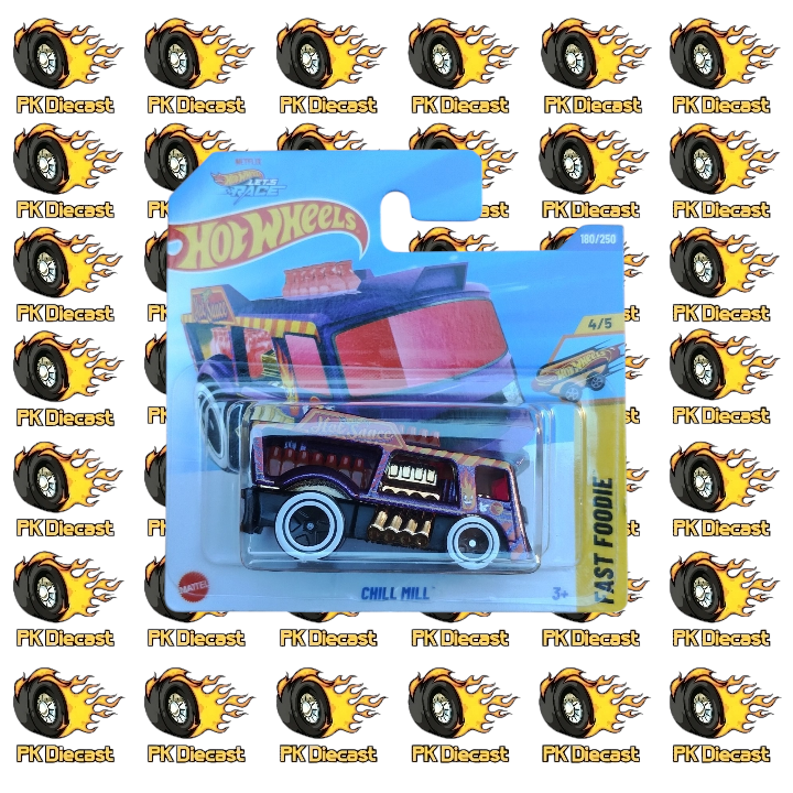 Hot Wheels 1:64 Mainline Chill Mill 180/250 Fast Foodie Short Card *Treasure Hunt*