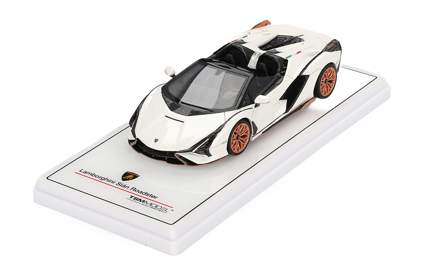 TSM True Scale Miniatures 1:43 2020 Lamborghini Sian Roadster Bianco Asopo TSM430832