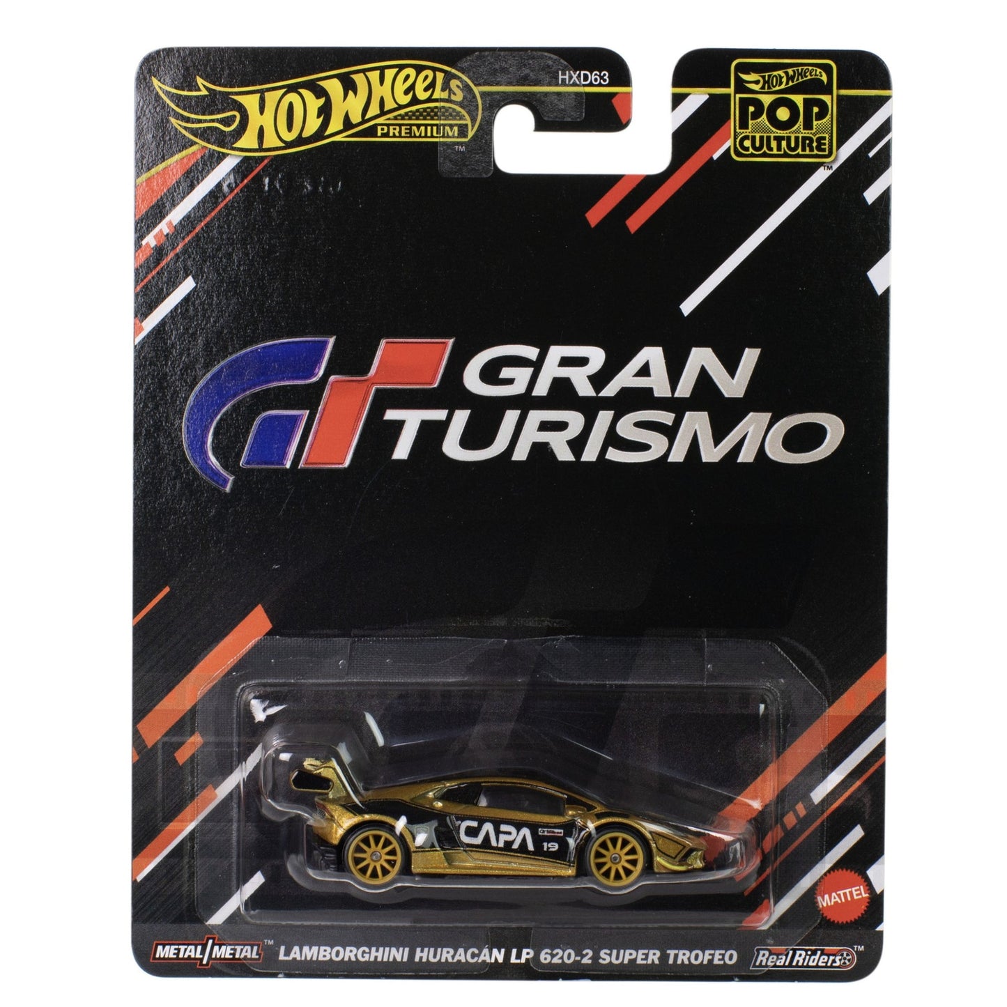 Hot Wheels 2025 Premium Pop Culture Lamborghini Huracán LP 620-2 Super Trofeo - Gran Turismo 1:64 -JBL75