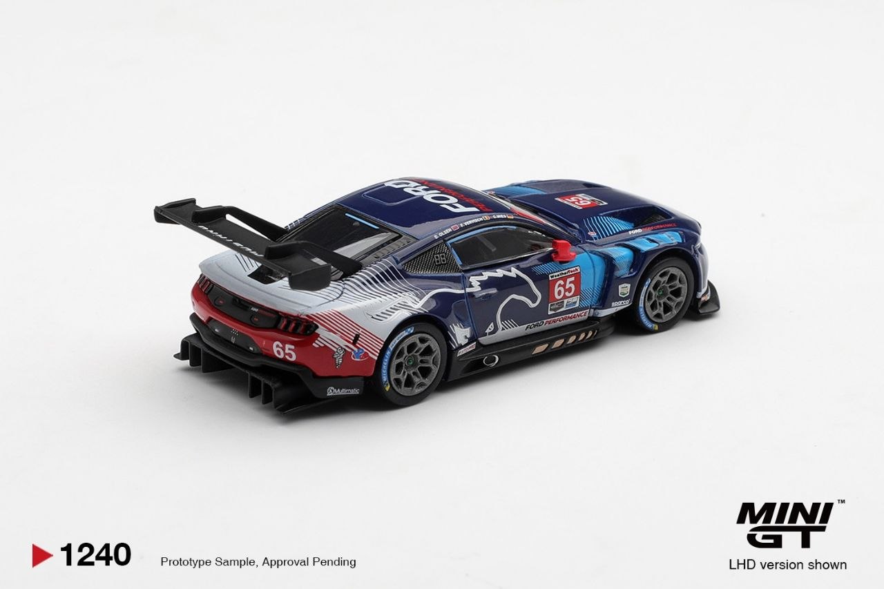 Mini GT 1:64 Ford Mustang GT3 #65 Ford Multimatic Motorsports 2025 IMSA Daytona 24 Hrs Winner #1240