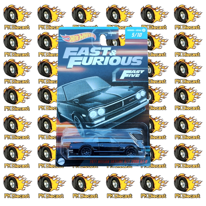 Hot Wheels 1:64 Fast & Furious Series 3 Fast Five 1971 Nissan Skyline H/T 2000 GT-R 5/10