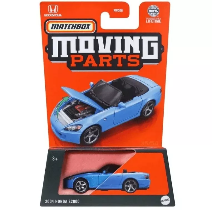 Matchbox Moving Parts 1:64 2004 Honda S2000