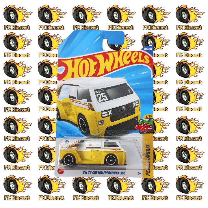 Hot Wheels 1:64 Mainline VW T3 Custom 200/250 Peak Pursuit Long Card *Damaged Card*