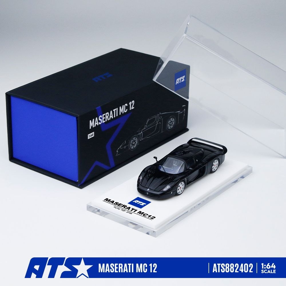 ATS 1:64 Diecast Model Maserati MC 12 Black