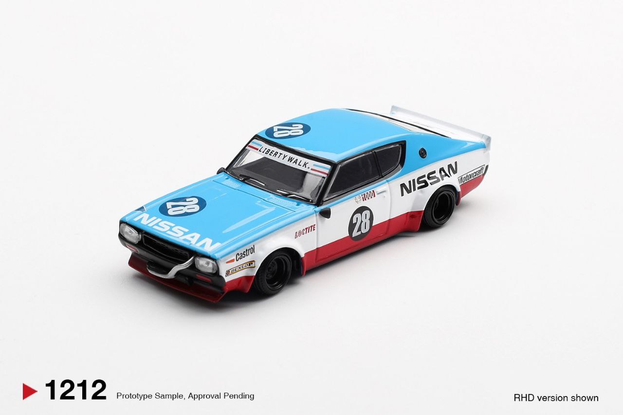 Mini GT 1:64 Nissan Skyline Kenmeri Liberty Walk Nissan Racing '75 Concept (RHD) #1212 *Blister Packaging*