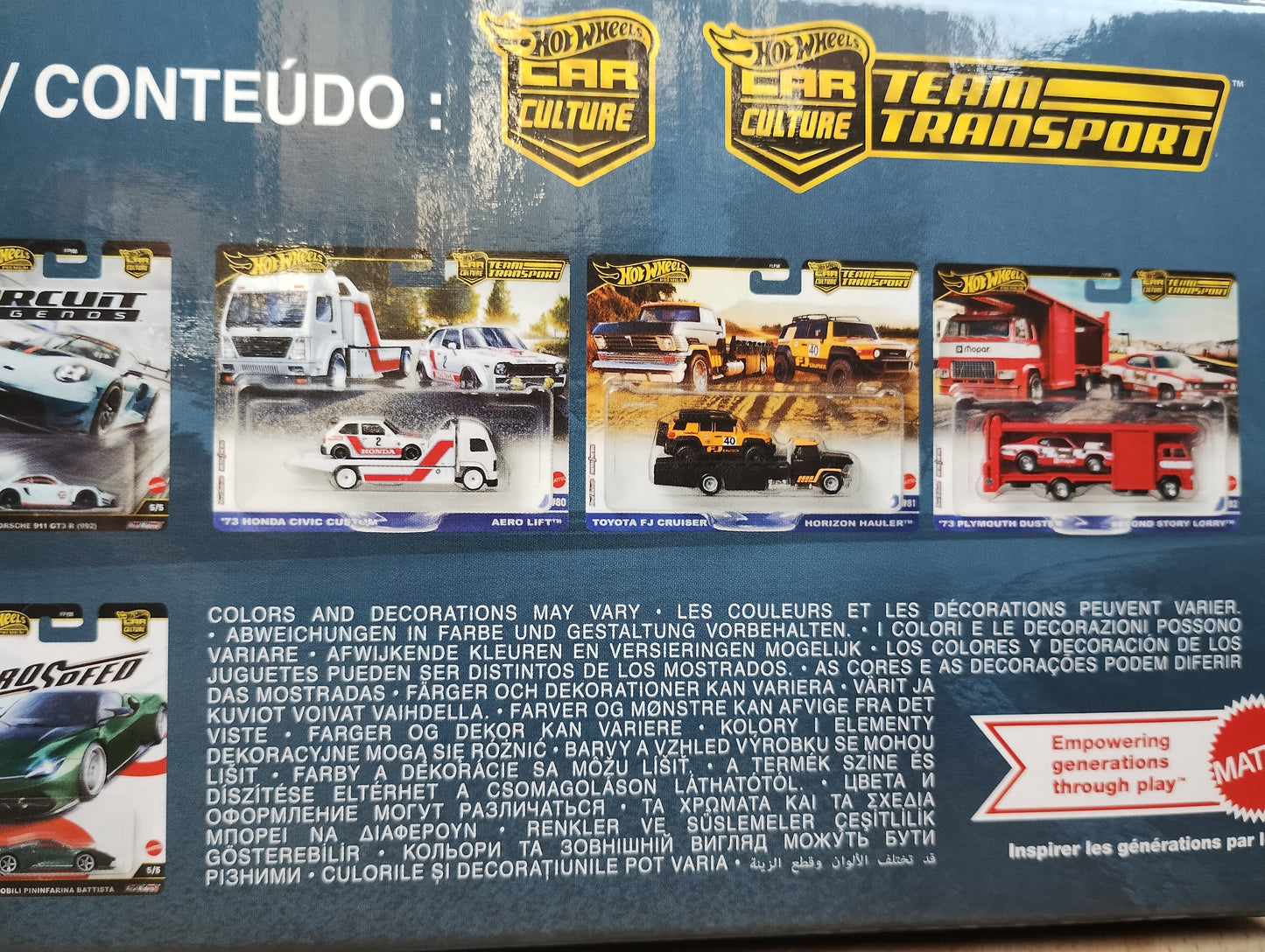 Hot Wheels 1:64 2025 Car Culture & Team Transport Factory Set Mix 3/4