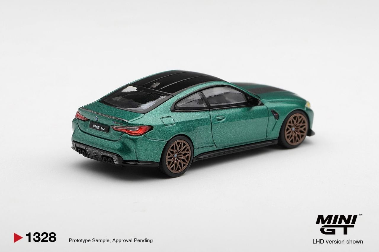 Mini GT 1:64 BMW M4 CS Frozen Isle of Man Green Metallic #1328