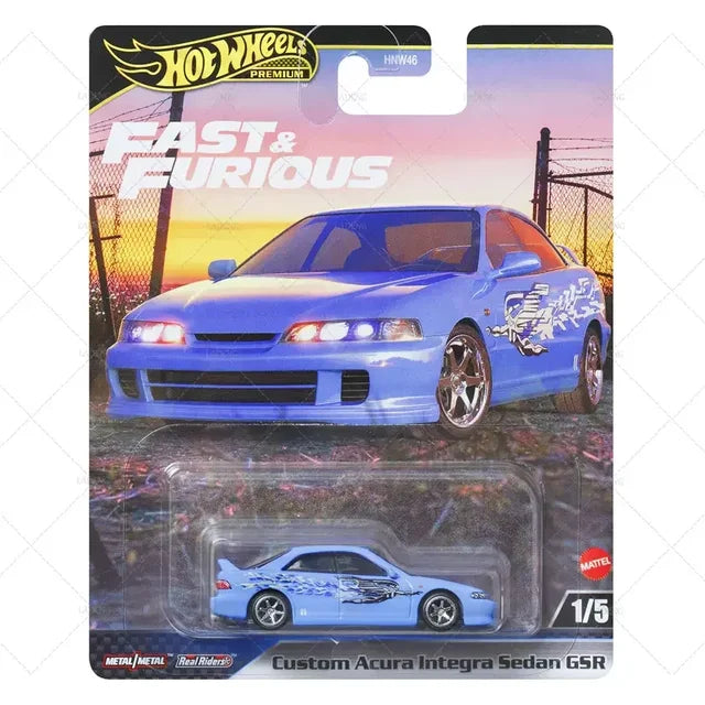 Hot Wheels 1:64 Fast & Furious Custom Acura Integra Sedan GSR Premium 1/5
