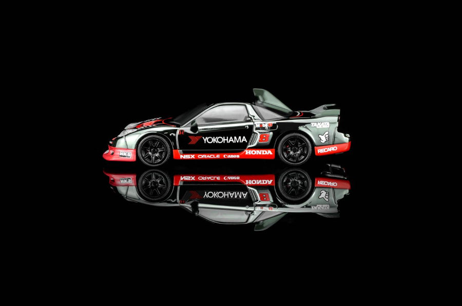 MotorHelix 1:64 Honda NSX-R Custom GT Look Customised Electroplating Gun Grey