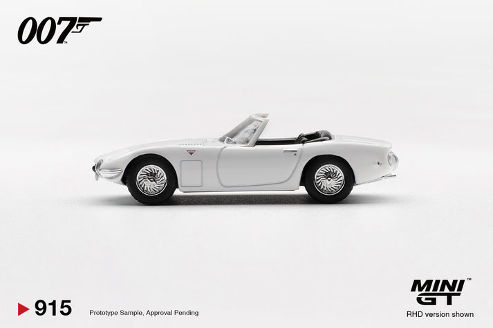 Mini GT 1:64 Mini GT Toyota 2000GT Roadster “You Only Live Twice” #915 English Blister Packaging