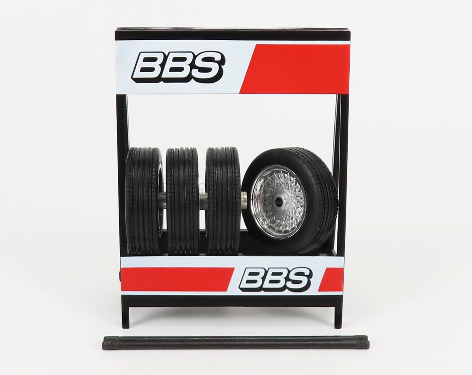 IXO Models 1:18 Scale Set of 4 BBS Silver Wheels 18SET009W