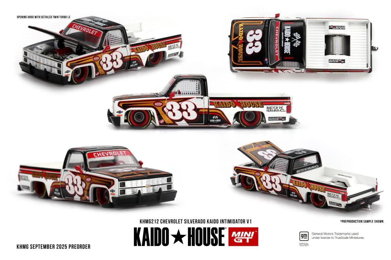 Mini GT x Kaido House 1:64 Chevrolet Silverado KAIDO Intimidator V1 #212