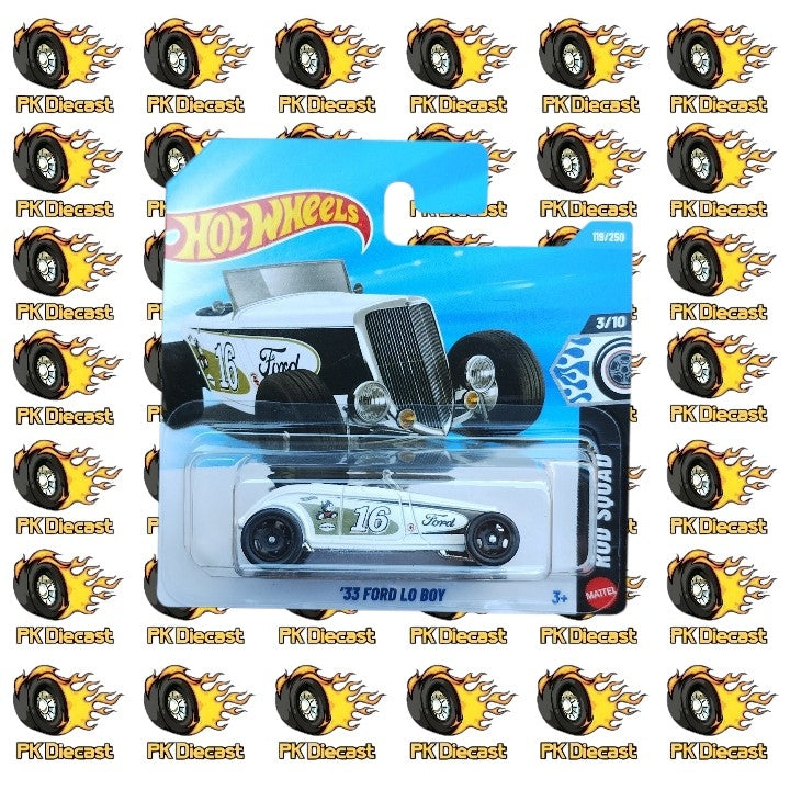 Hot Wheels 1:64 '33 Ford Lo Boy Rod Squad 119/250 Short Card
