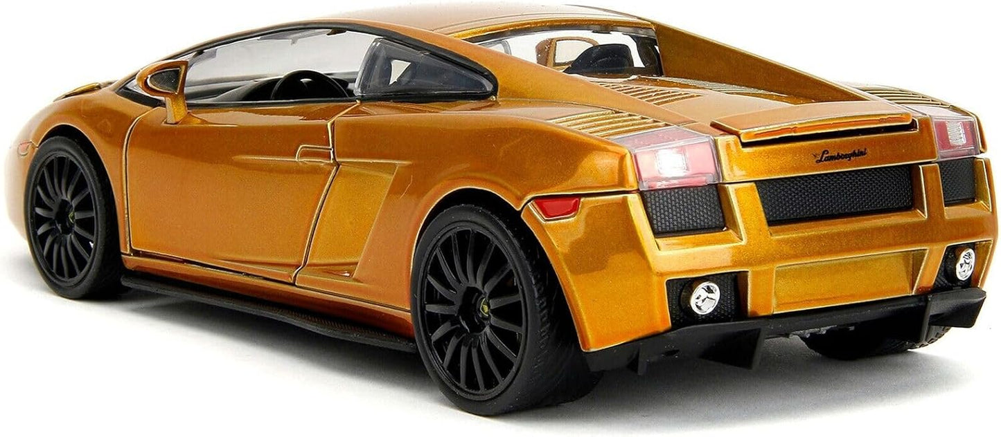 Jada Toys 1:24 Fast & Furious Roman's Lamborghini Gallardo Gold