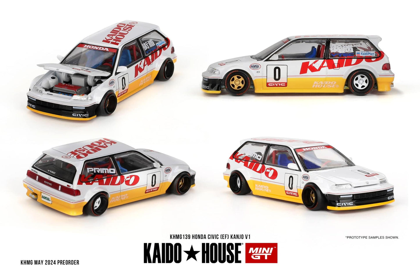 Kaido House x Mini GT Honda Civic EF Kanjo V1 #139