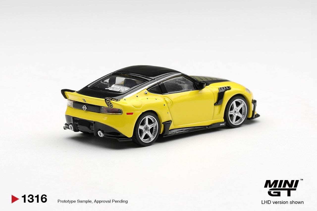 Mini GT 1:64 Nissan Z VeilSide FFZ400 Ikazuchi Yellow #1316