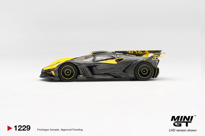 Mini GT 1:64 2020 Bugatti Bolide Yellow (LHD) #1229