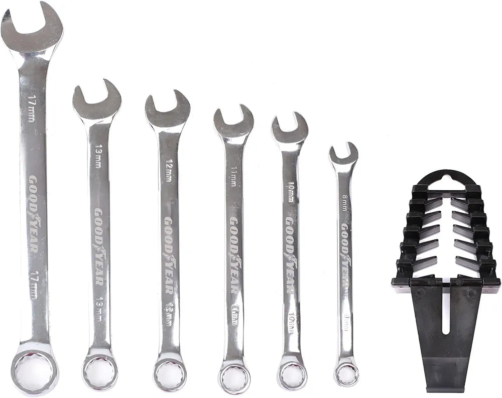 Goodyear Professional 6pc Spanner Set - Durable Chrome Vanadium Steel