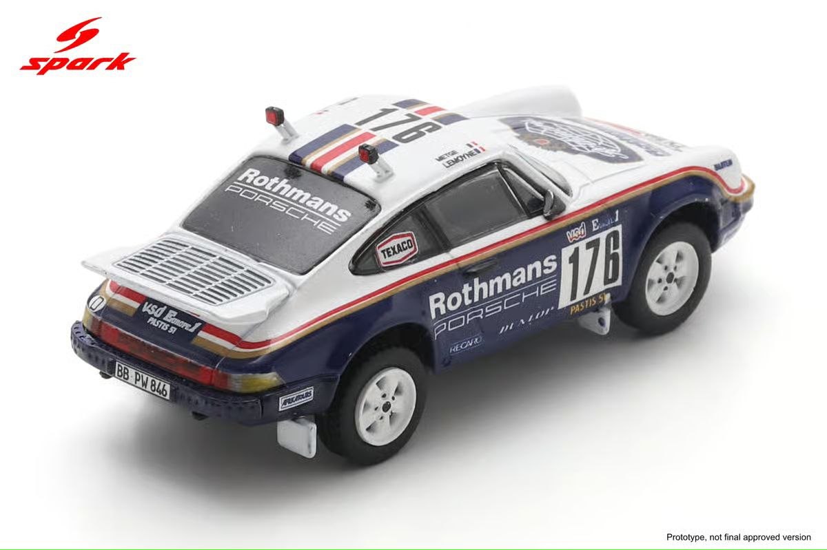 Spark Models 1:64 Porsche 953 No.176 Winner Paris-Dakar Rally 1984 R. Megte - D. Lemoyne