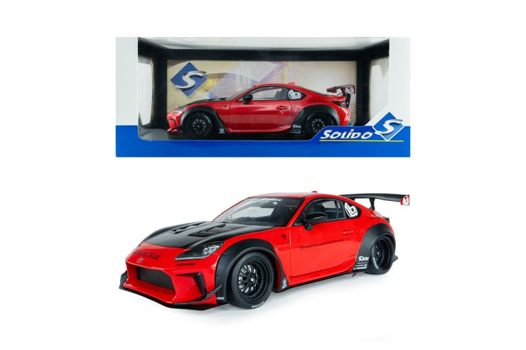 Solido 1:18 2024 Toyota GR86 Liberty Walk Body Kit Red