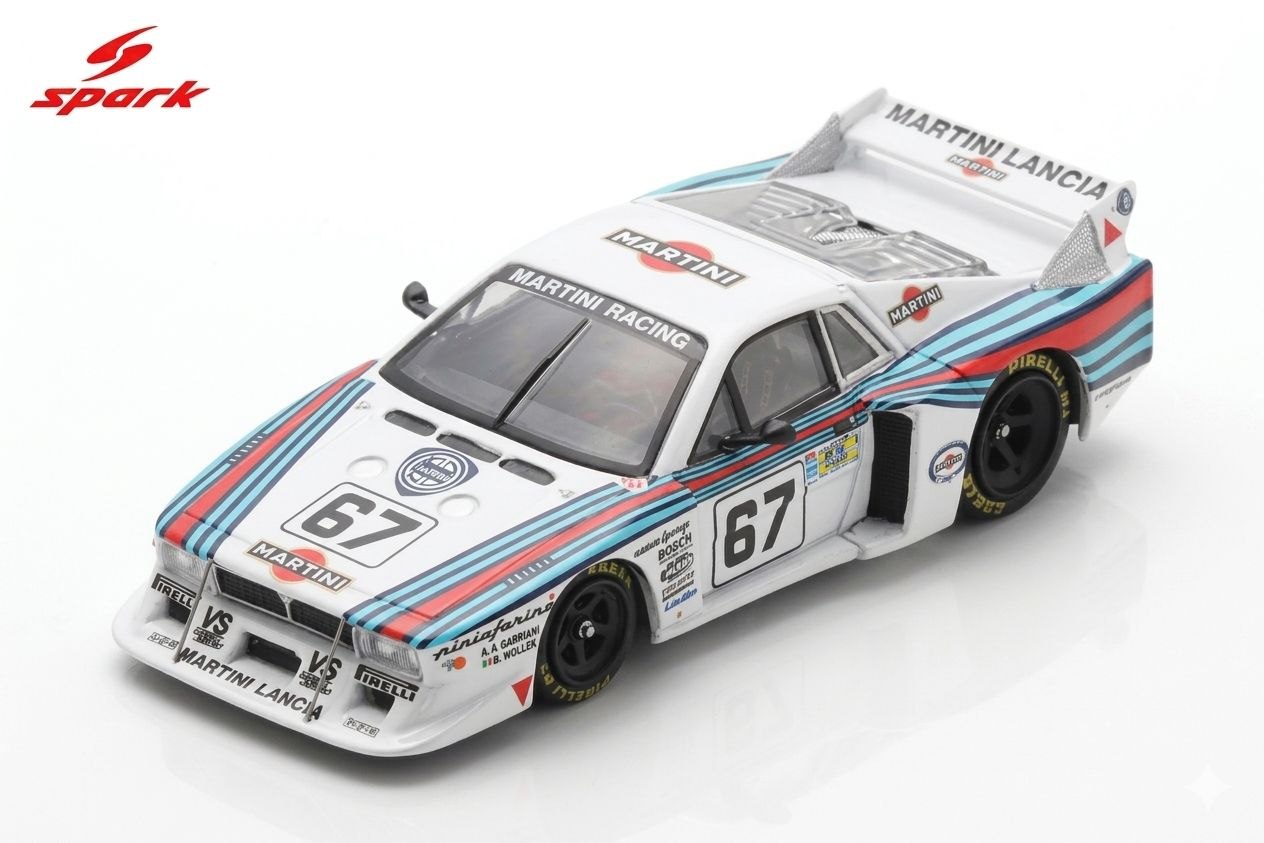 Spark Models 1:64 1981 Lancia Beta Montecarlo Turbo #67 B.Gabbiani/E.Pirro Le Mans 24H White/Red/Blue