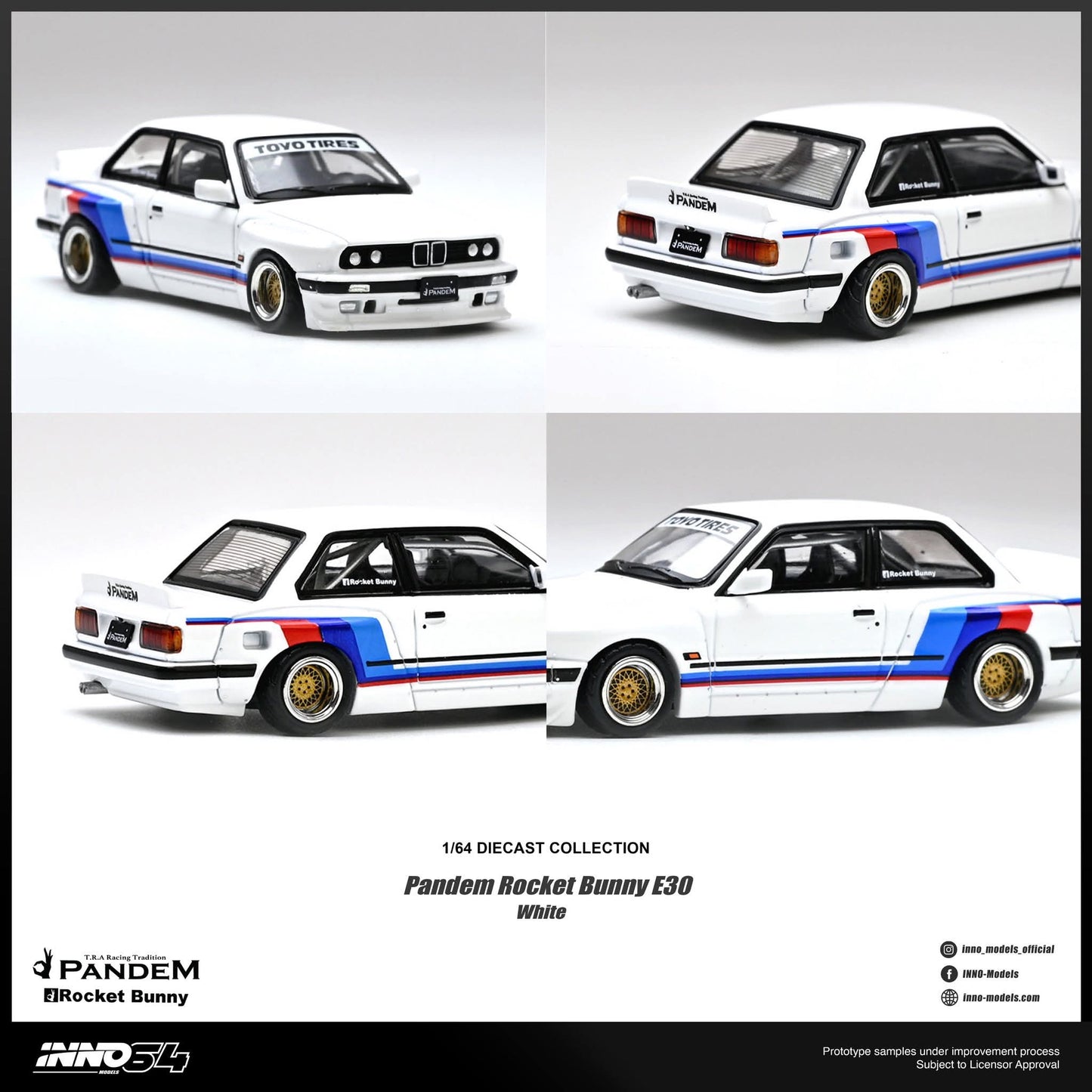 Inno64 Pandem Rocket Bunny E30 White