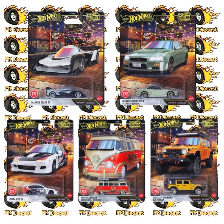 Hot Wheels 1:64 2027 Mix 2 Premium Boulevard #171-175 Full Set of X5