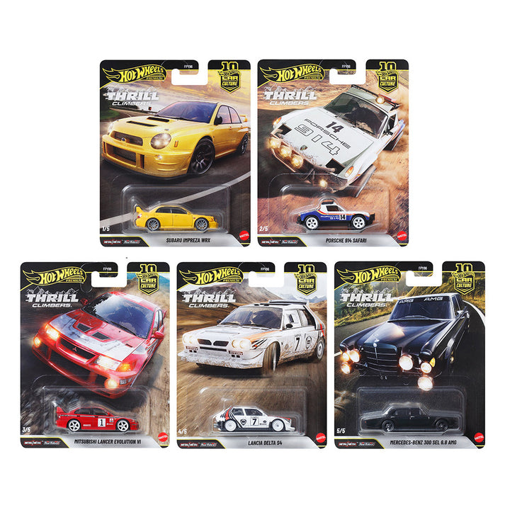 Hot Wheels 1:64 2026 Thrill Climbers Full Set of 5 Cars