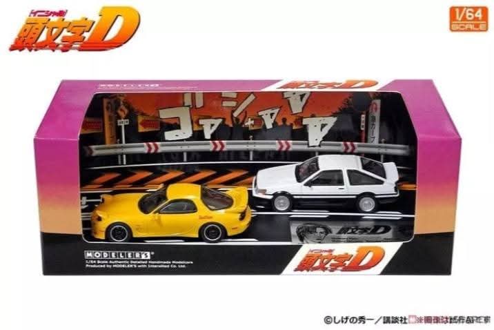 Interallied Modeler's 1:64 Initial D Set Vol.16 Toyota Trueno AE86 & Mazda RX-7 (FD3S)