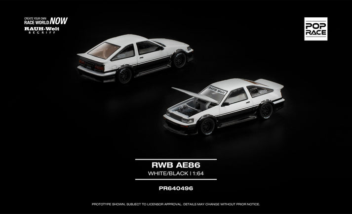 Pop Race 1:64 RWB AE86 #0496