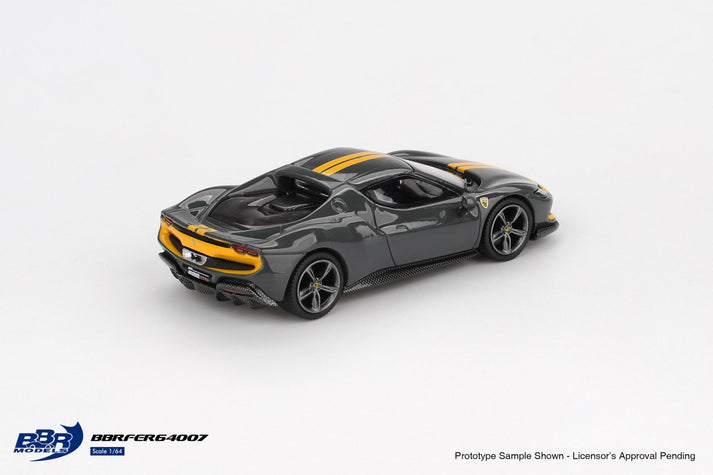 BBR Models 1:64 Ferrari 296 GTB Asseto Fiorano Grigio Scuro BBRFER64007