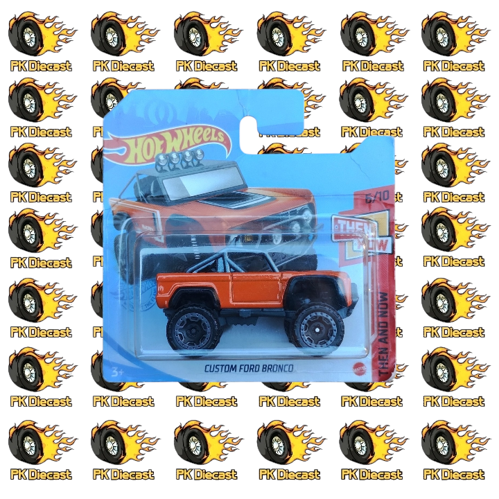 Hot Wheels 1:64 Mainline Custom Ford Bronco 163/250 Then and Now Short Card *ERROR*DAMAGED CARD*
