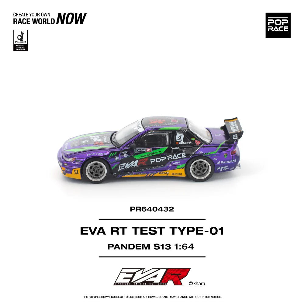 Pop Race 1:64 EVA RT Test Type-01 Pandem S13 PR64032