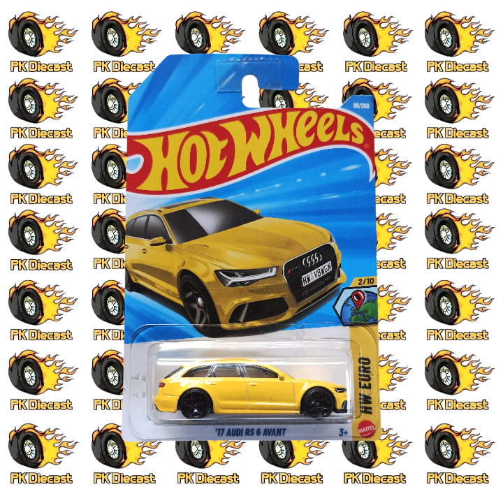 Hot Wheels 1:64 Mainline '17 Audi RS6 Avant HW Euro 88/250 Long Card