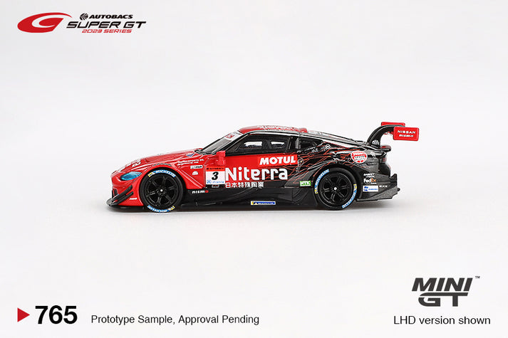 Mini GT 1:64 Nissan Z GT500 #3 "Niterra MOTUL Z" NDDP RACING 2023 SUPER GT SERIES in Blister Packaging (MGT00765-BL)