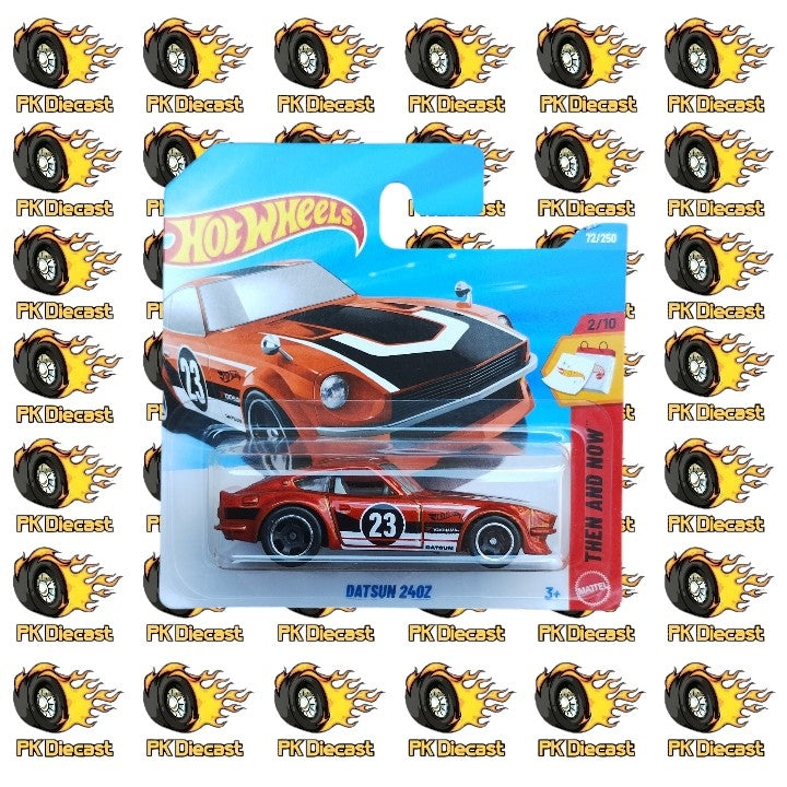 Hot Wheels 1:64 1972 Datsun 240Z Then and Now 72/250 Short Card