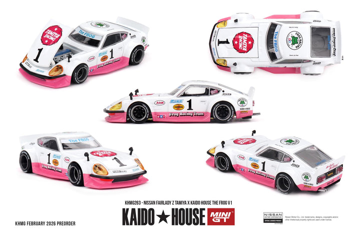 Kaido House x Mini GT 1:64 Nissan Fairlady Z TAMIYA x KAIDO HOUSE "The FROG" V1 #263