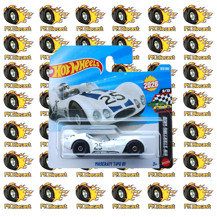 Hot Wheels 1:64 Mainline Maserati Tipo 61 123/250 HW Starting Grid Short Card