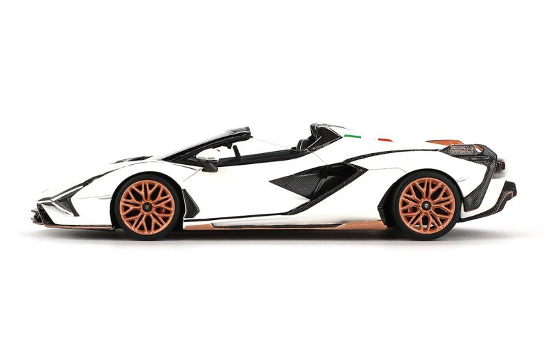 TSM True Scale Miniatures 1:43 2020 Lamborghini Sian Roadster Bianco Asopo TSM430832