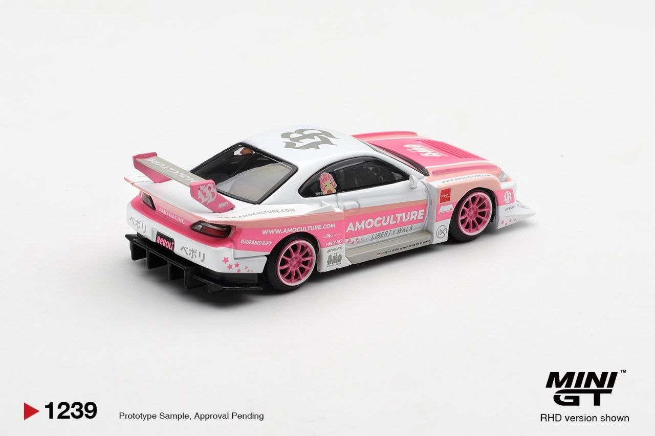 Mini GT 1:64 Nissan SILVIA (S15) LB-Super Silhouette AMOCULTURE #1239
