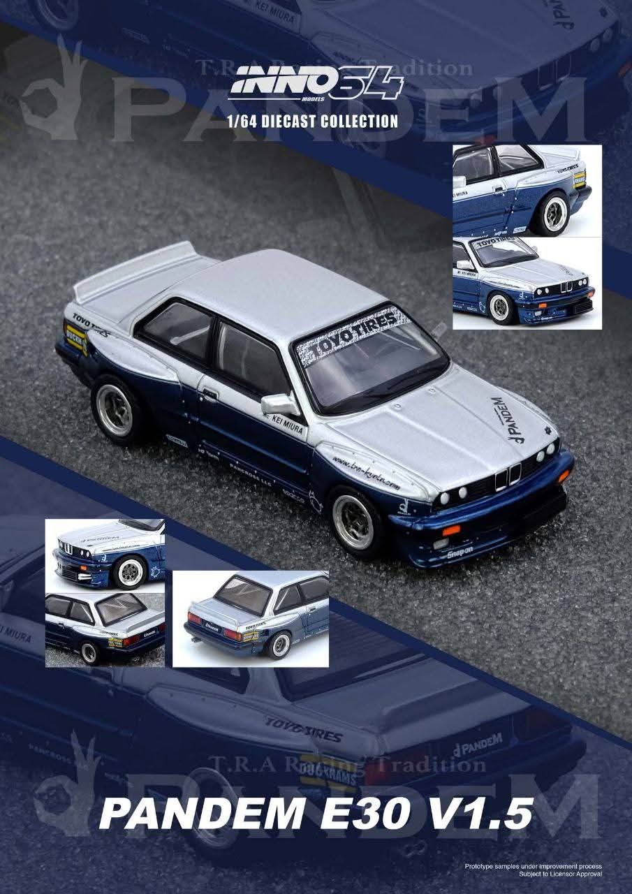 Inno64 Pandem E30 V1.5 M3 Silver/Blue