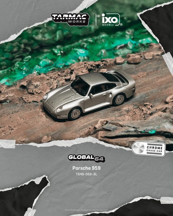 Tarmac Works 1:64 Porsche 959 Silver