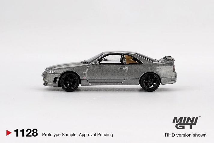 Mini GT 1:64 Nissan Skyline GT-R Dark Metal Gray (NISMO BCNR33 CRS Version) #1128
