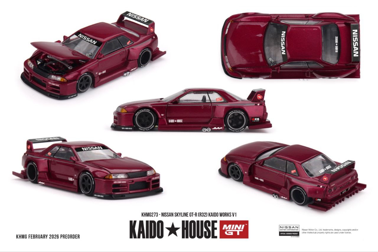 Kaido House x Mini GT 1:64 Nissan Skyline GT-R (R32) KAIDO WORKS V1 #273