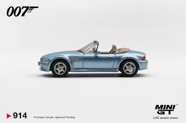 Mini GT 1:64 BMW Z3 “GoldenEye” #914 English Blister Packaging