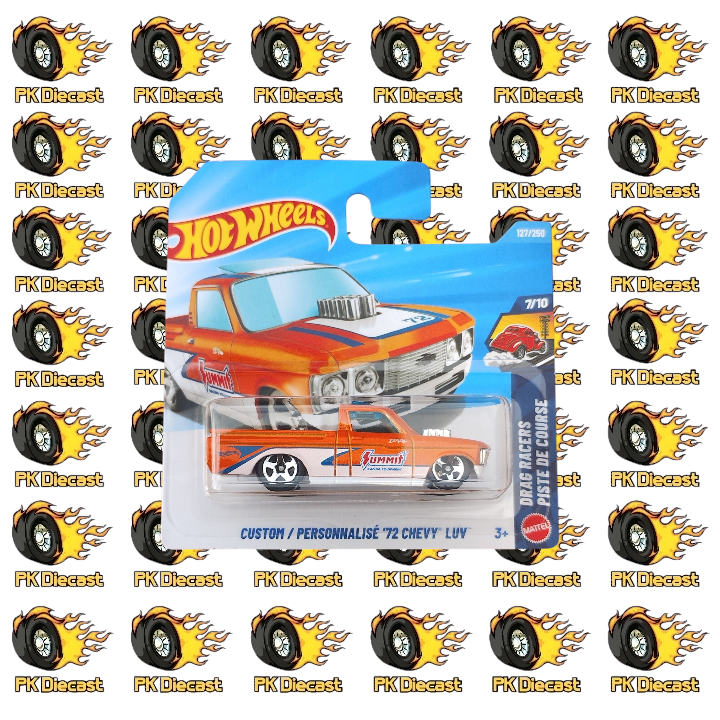 Hot Wheels 1:64 Mainline Custom '72 Chevy LUV 127/250 Drag Racers Short Card