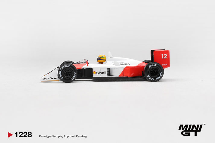 Mini GT 1:64 1988 McLaren MP4/4 #12 Ayrton Senna Canadian Grand Prix Winner #1228