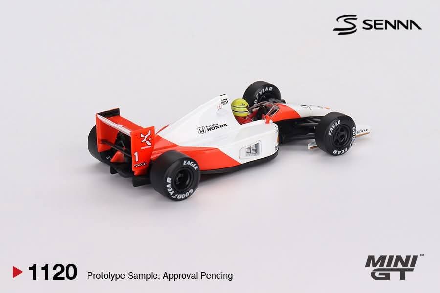 Mini GT 1:64 McLaren MP4/6 #1 1991 Japanese Grand Prix 2nd Place Ayrton Senna #1120
